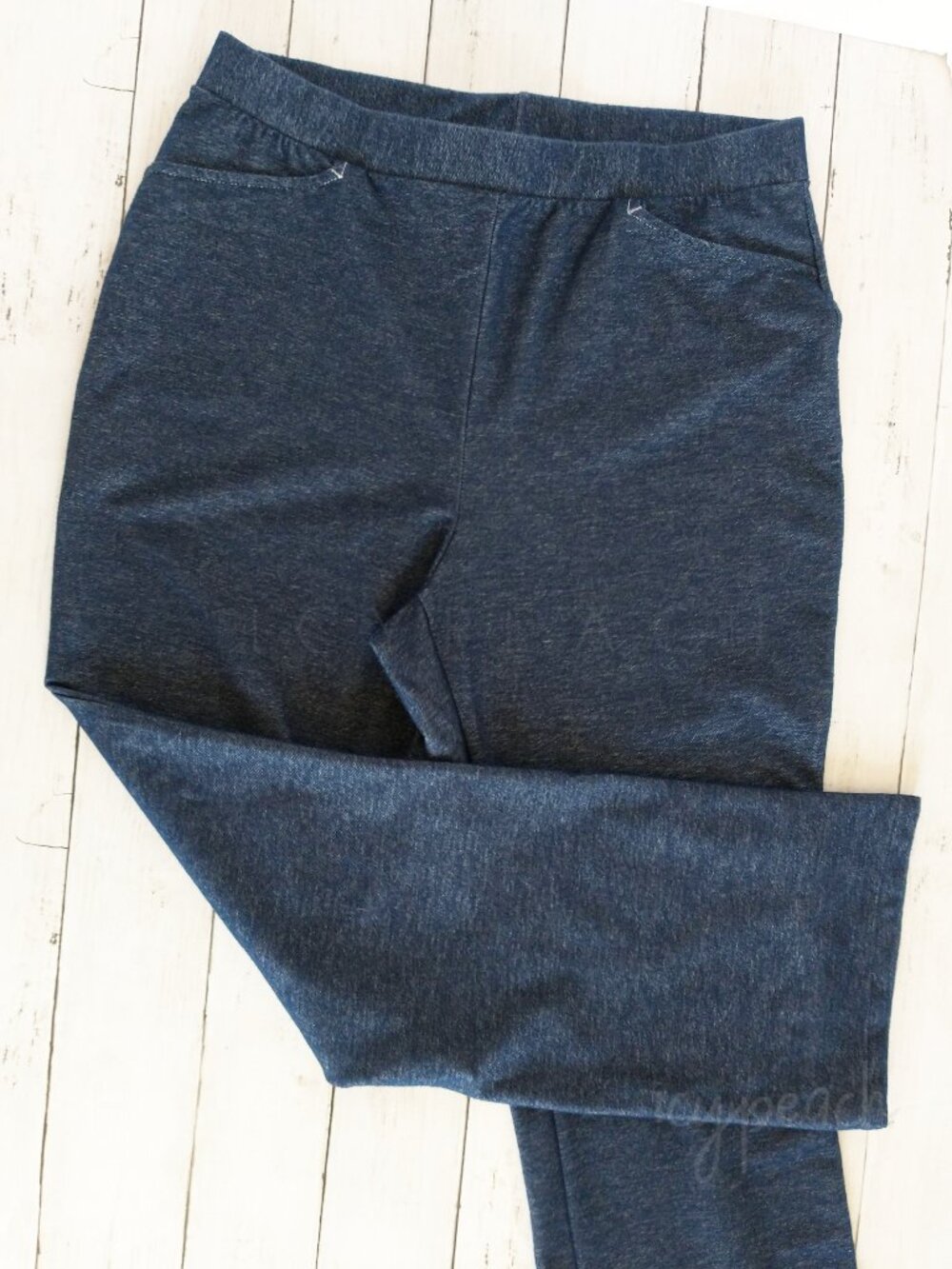 Weekenders Pants Medium Blue Vintage 90s High Rise Coastal Grandma Lagenlook